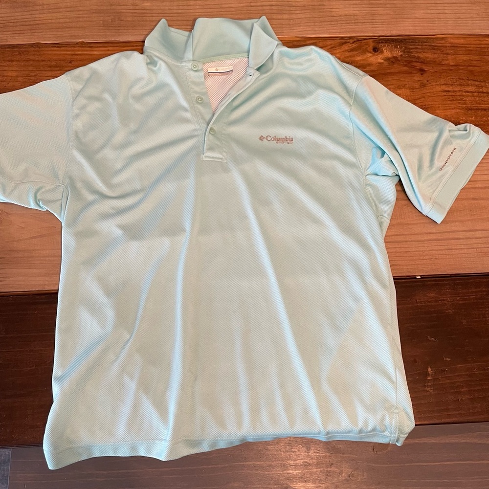 MENS Columbia Fishing Shirt Omnishade Large